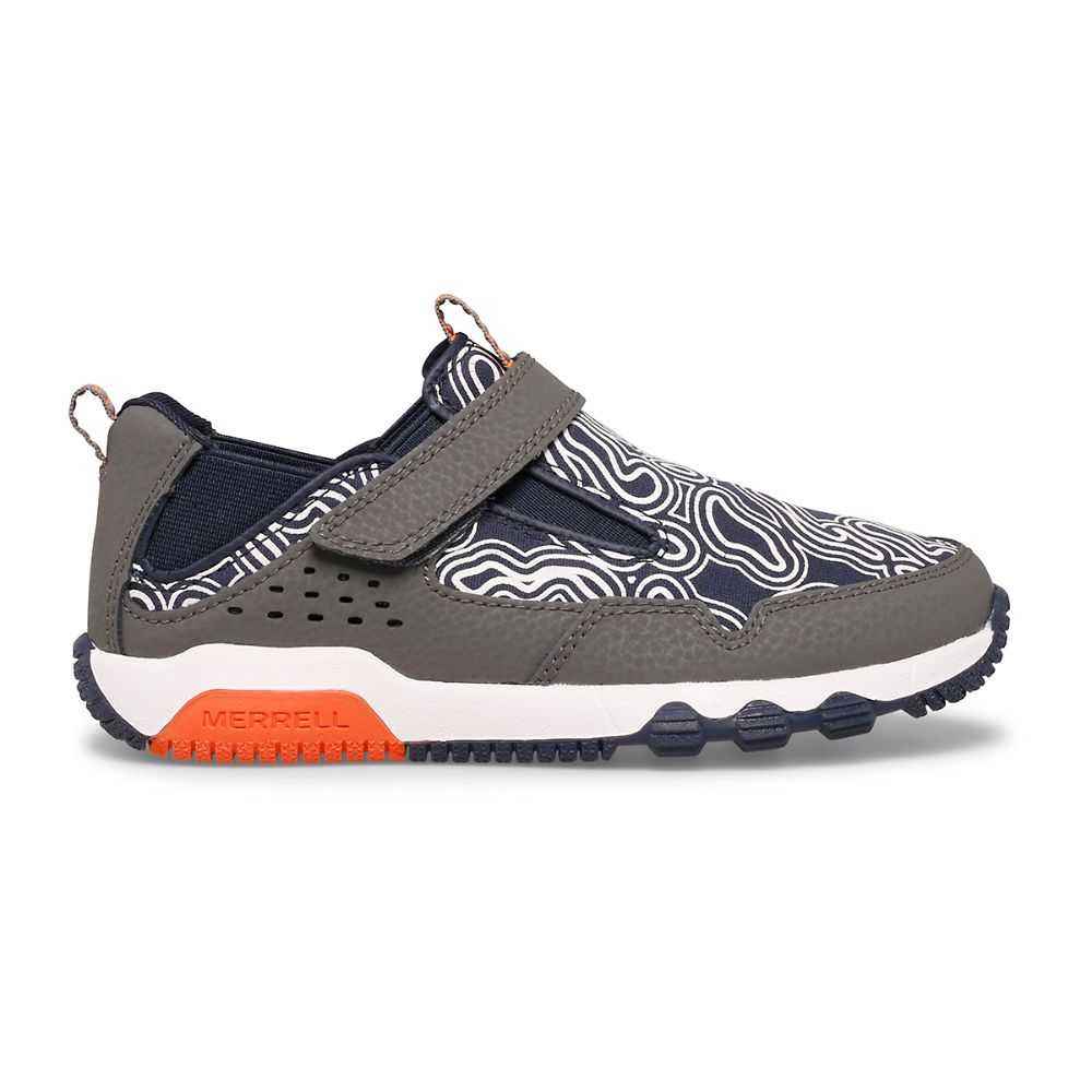 Boys' Merrell Chroma Moc Sneakers Grey/Navy | Israel-0481637