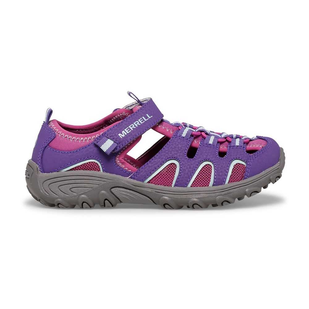 Boys' Merrell Hydro H2O Sandals Purple | Israel-7926310