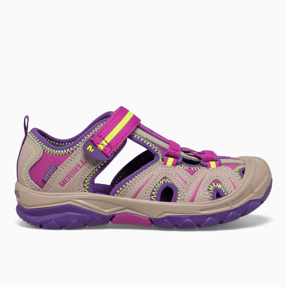 Boys' Merrell Hydro Water Shoes Brown/Purple | Israel-368029