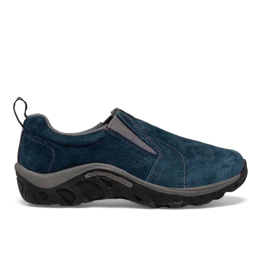 Boys' Merrell Jungle Moc Slip On Shoes Dark Blue | Israel-4731269