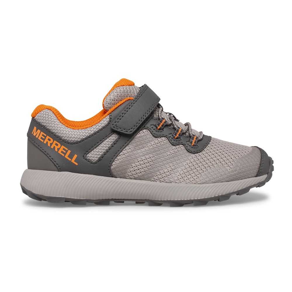 Boys' Merrell Nova 2 Sneakers Grey/Orange | Israel-861273