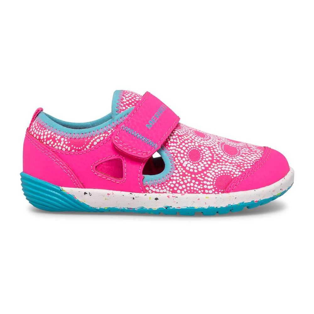 Girls' Merrell Bare Steps® H2O Slip On Shoes Fuchsia | Israel-4219837