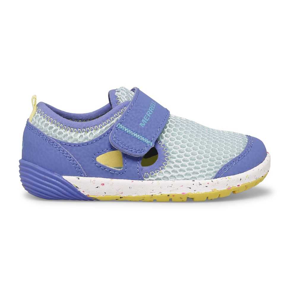 Girls' Merrell Bare Steps® H2O Sneakers Royal/Light Green | Israel-348710