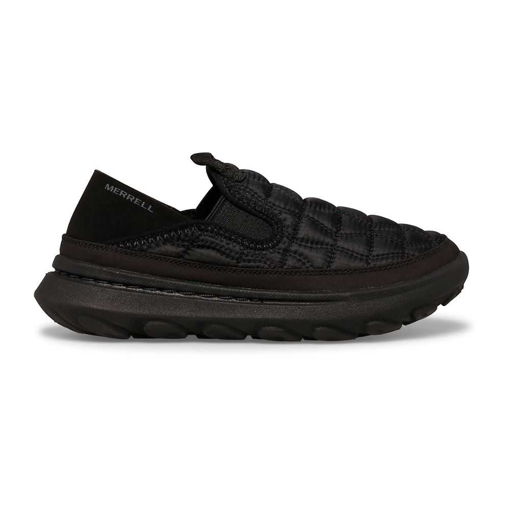 Girls' Merrell Hut Moc 2.0 Slip On Shoes Black | Israel-637814