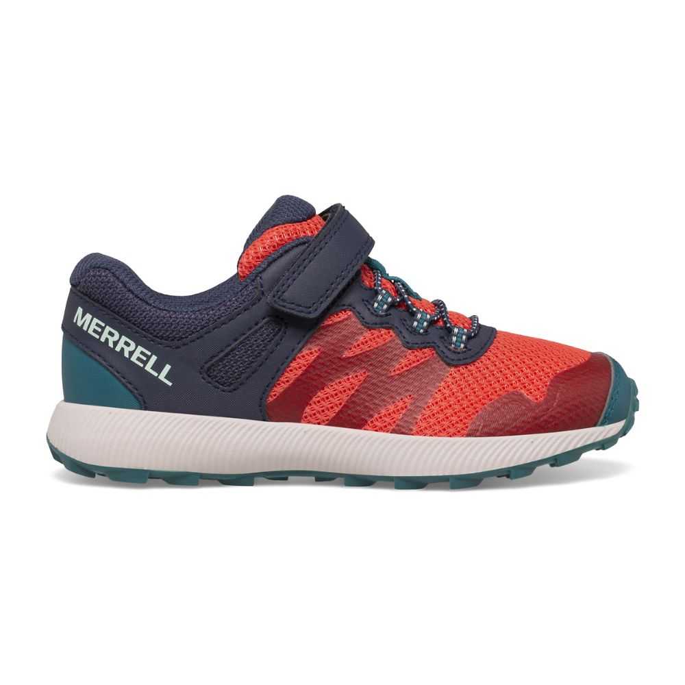 Girls' Merrell Nova 2 Sneakers Navy/Coral | Israel-481067