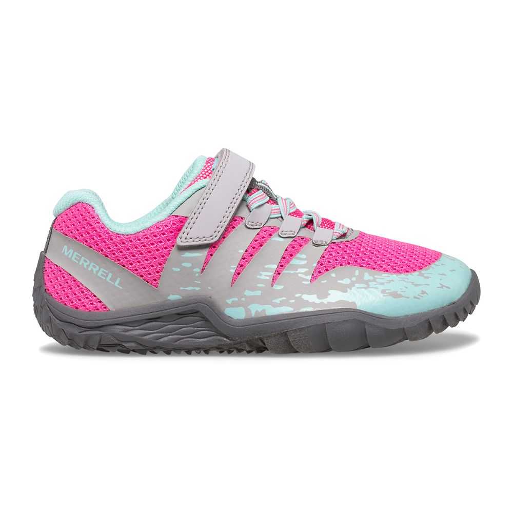 Girls' Merrell Trail Glove 5 Sneakers Grey/Pink | Israel-2846197