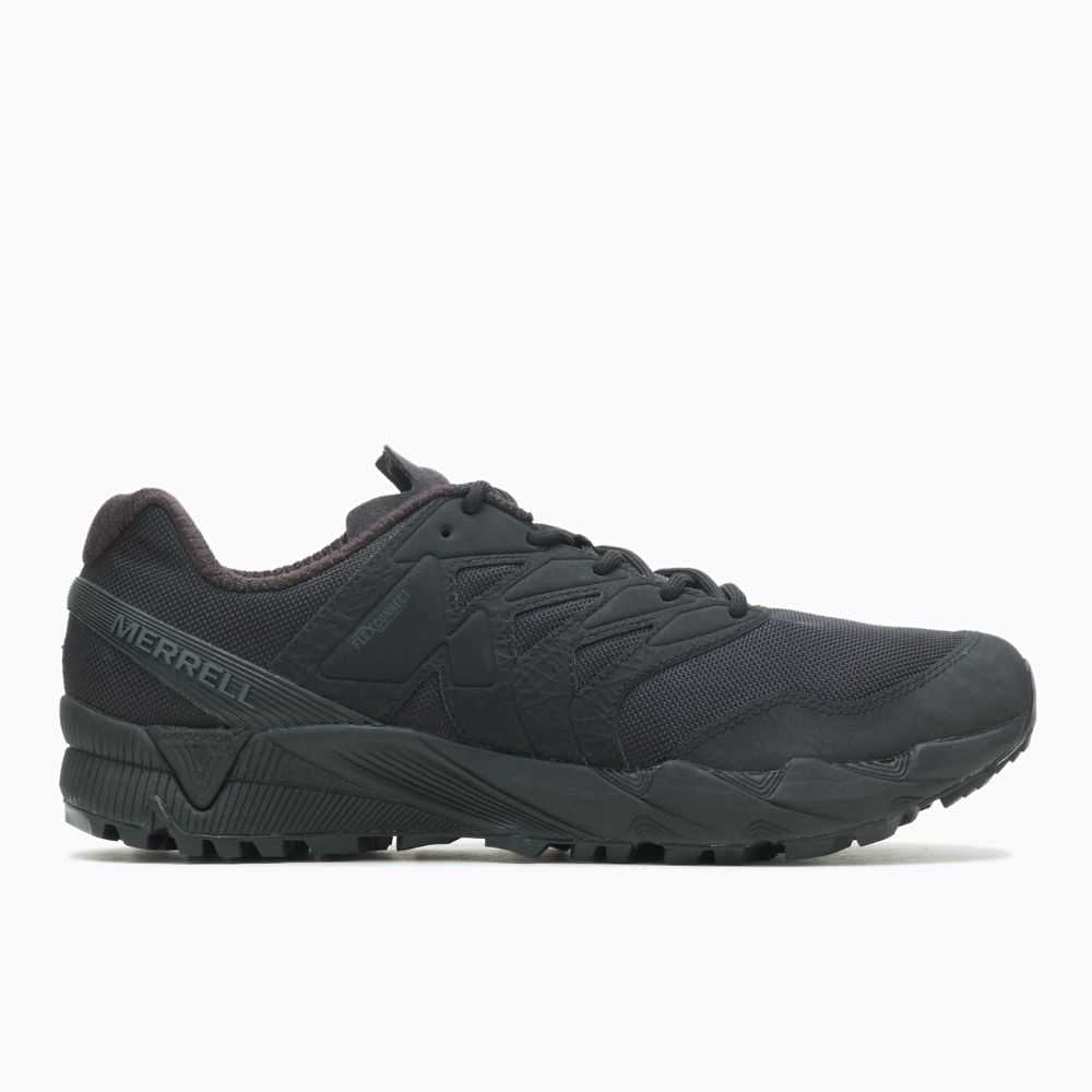 Men's Merrell Agility Peak Work Shoes Black | Israel-236074