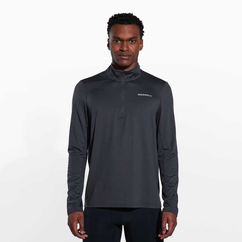 Men's Merrell BetaTherm Sweatshirts Black | Israel-031497