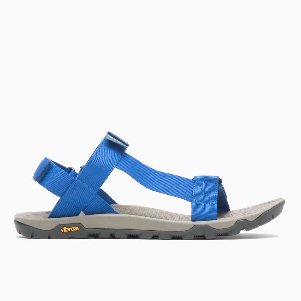 Men's Merrell Breakwater Strap Hiking Sandals Blue | Israel-1637908