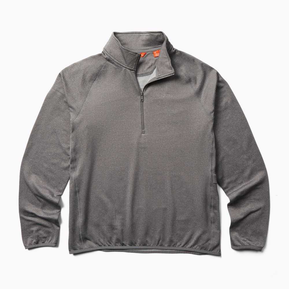 Men's Merrell Geotex Sweatshirts Deep Grey | Israel-4279603