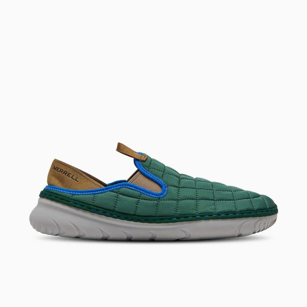 Men's Merrell Hut Moc Slip On Shoes Green | Israel-348019