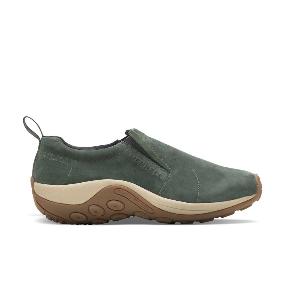 Men's Merrell Jungle Moc Casual Shoes Deep Green | Israel-819230