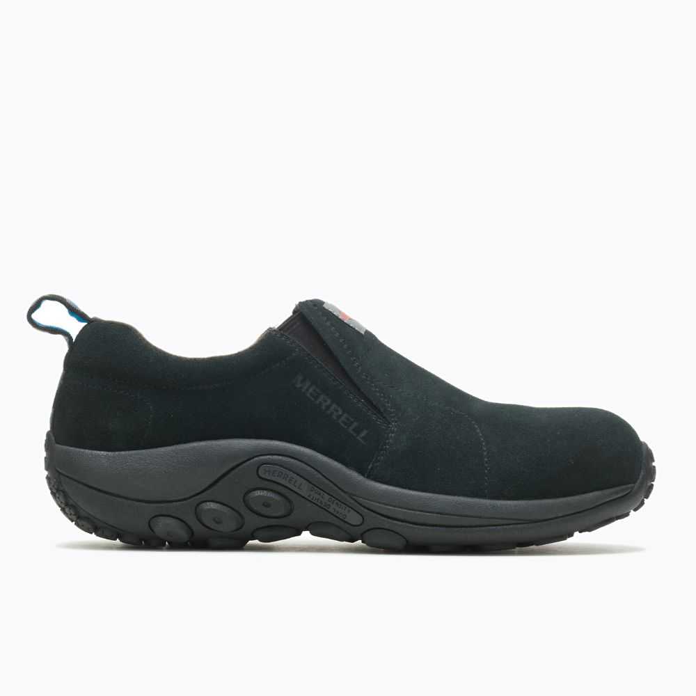 Men's Merrell Jungle Moc Slip On Shoes Black | Israel-907341