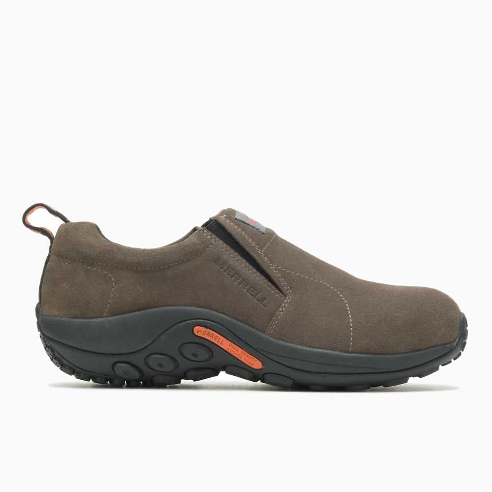 Men's Merrell Jungle Moc Wide Width Work Shoes Grey | Israel-314706