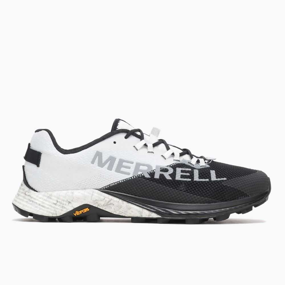 Men's Merrell MTL Long Sky 2 Trail Running Shoes Black/White | Israel-746120