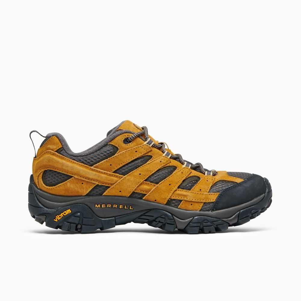 Men's Merrell Moab 2 Ventilator Hiking Shoes Gold | Israel-034869