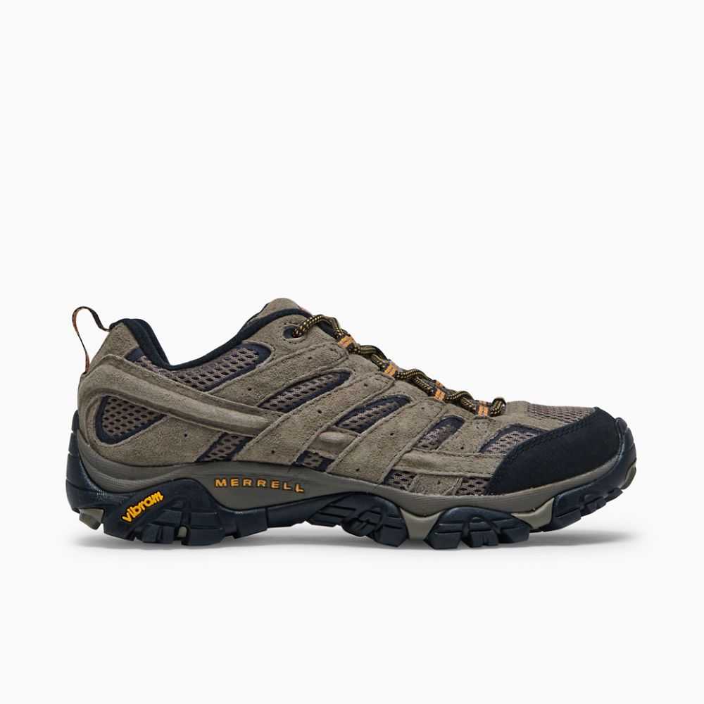 Men's Merrell Moab 2 Ventilator Hiking Shoes Dark Grey/Light Brown | Israel-306274