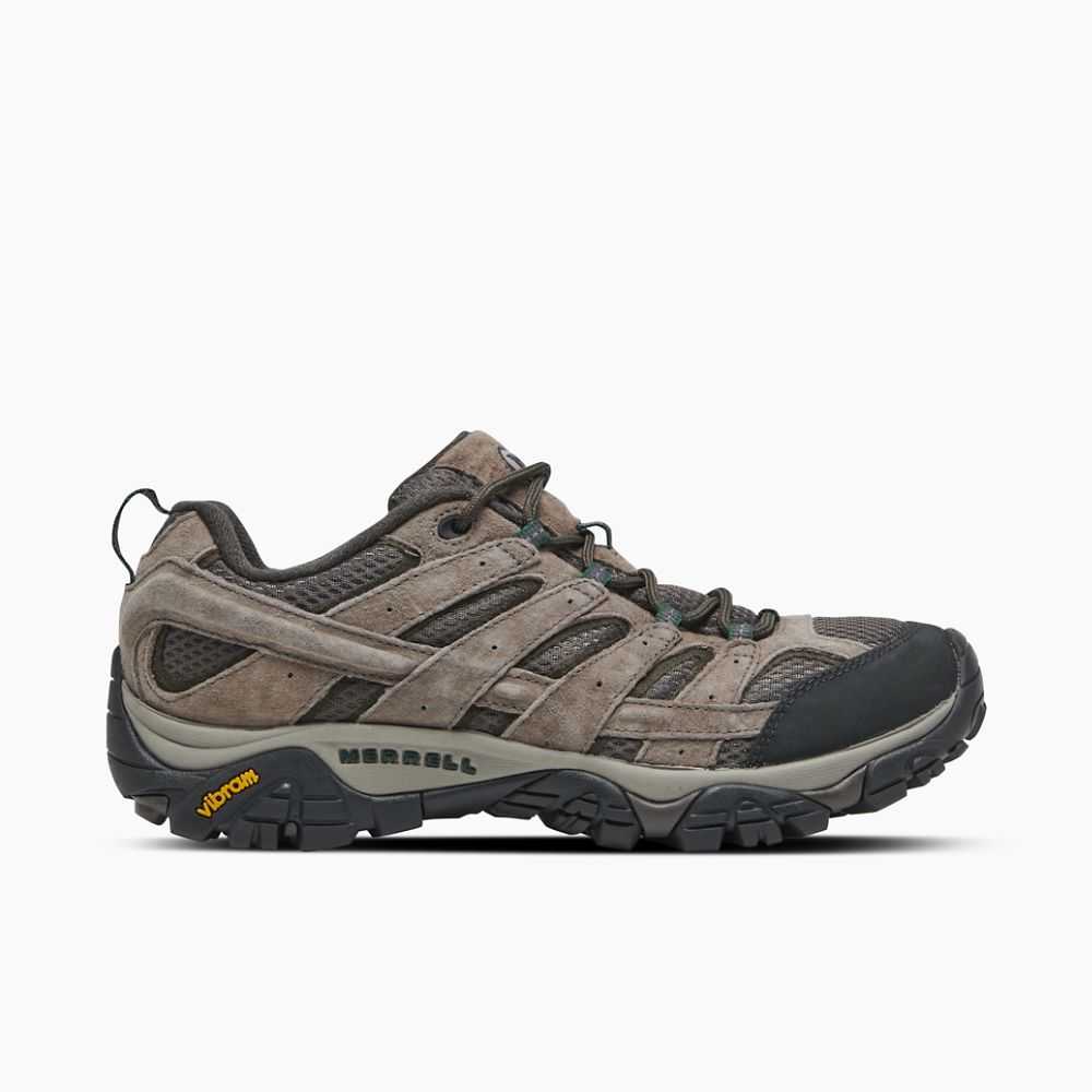 Men's Merrell Moab 2 Ventilator Wide Width Hiking Shoes Brown | Israel-630218