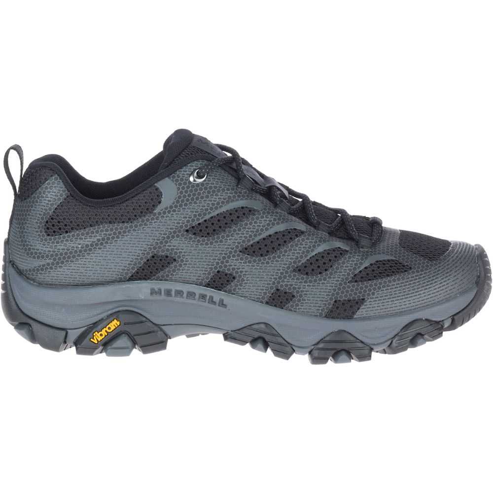 Men's Merrell Moab 3 Edge Hiking Shoes Black | Israel-2918074