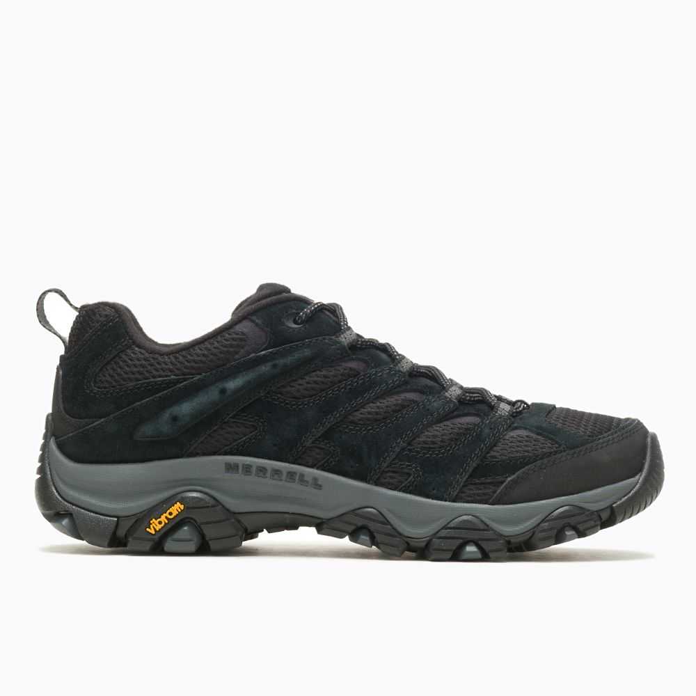 Men's Merrell Moab 3 Hiking Shoes Black | Israel-9701832