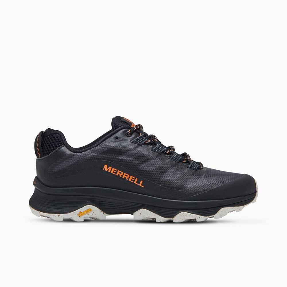 Men's Merrell Moab Speed Hiking Shoes Black | Israel-783902