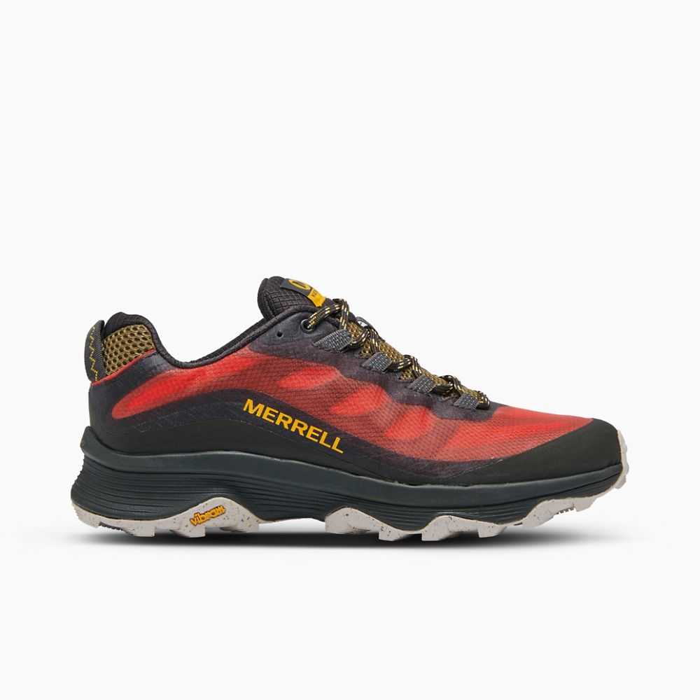 Men's Merrell Moab Speed Hiking Shoes Orange | Israel-1324907