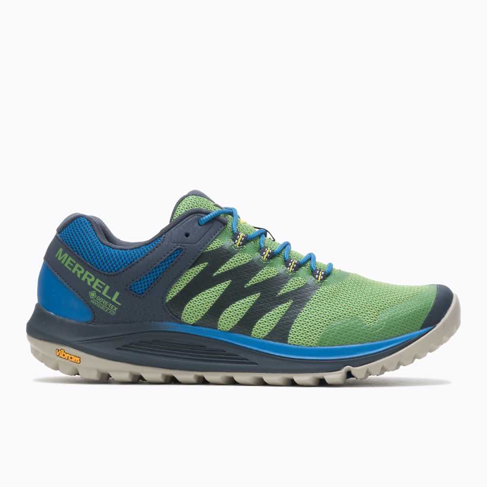 Men's Merrell Nova 2 GORE-TEX® Trail Running Shoes Green | Israel-092637