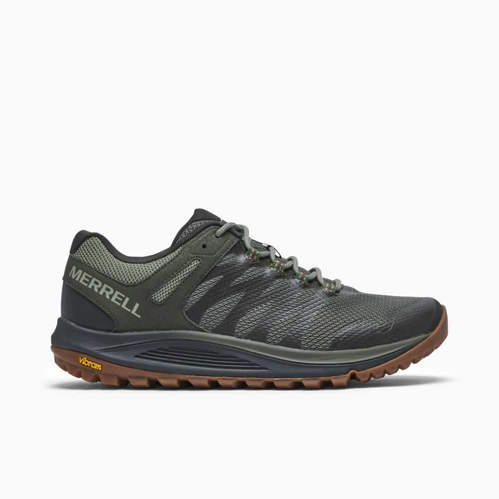 Men's Merrell Nova 2 Trail Running Shoes Olive | Israel-0973482