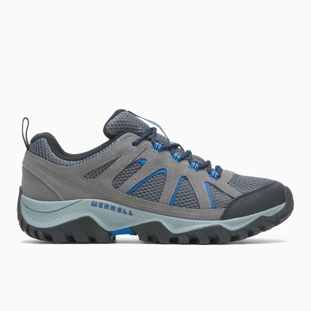 Men's Merrell Oakcreek Hiking Shoes Deep Grey | Israel-938274