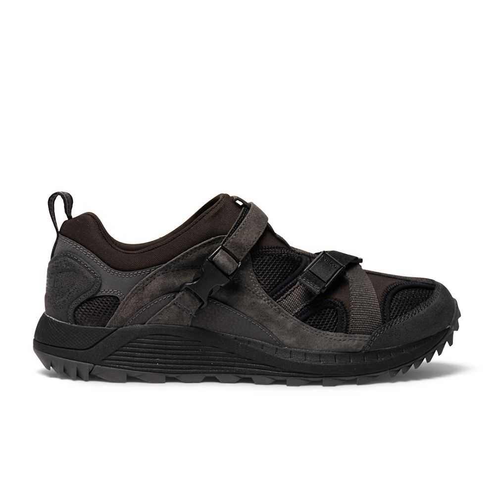 Men's Merrell Shoreline Luxe Sneakers Black | Israel-3962174