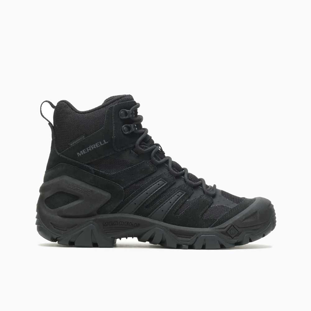 Men's Merrell Strongfield Tactical 6 Work Boots Black | Israel-481960