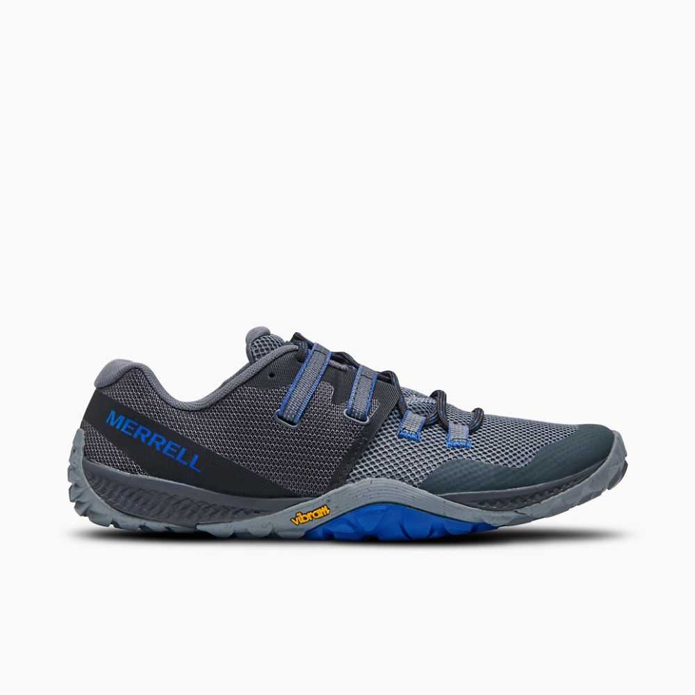 Men's Merrell Trail Glove 6 Eco Barefoot Shoes Dark Blue | Israel-0346719