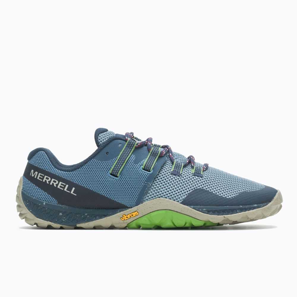 Men's Merrell Trail Glove 6 Eco Barefoot Shoes Wash Grey | Israel-168342