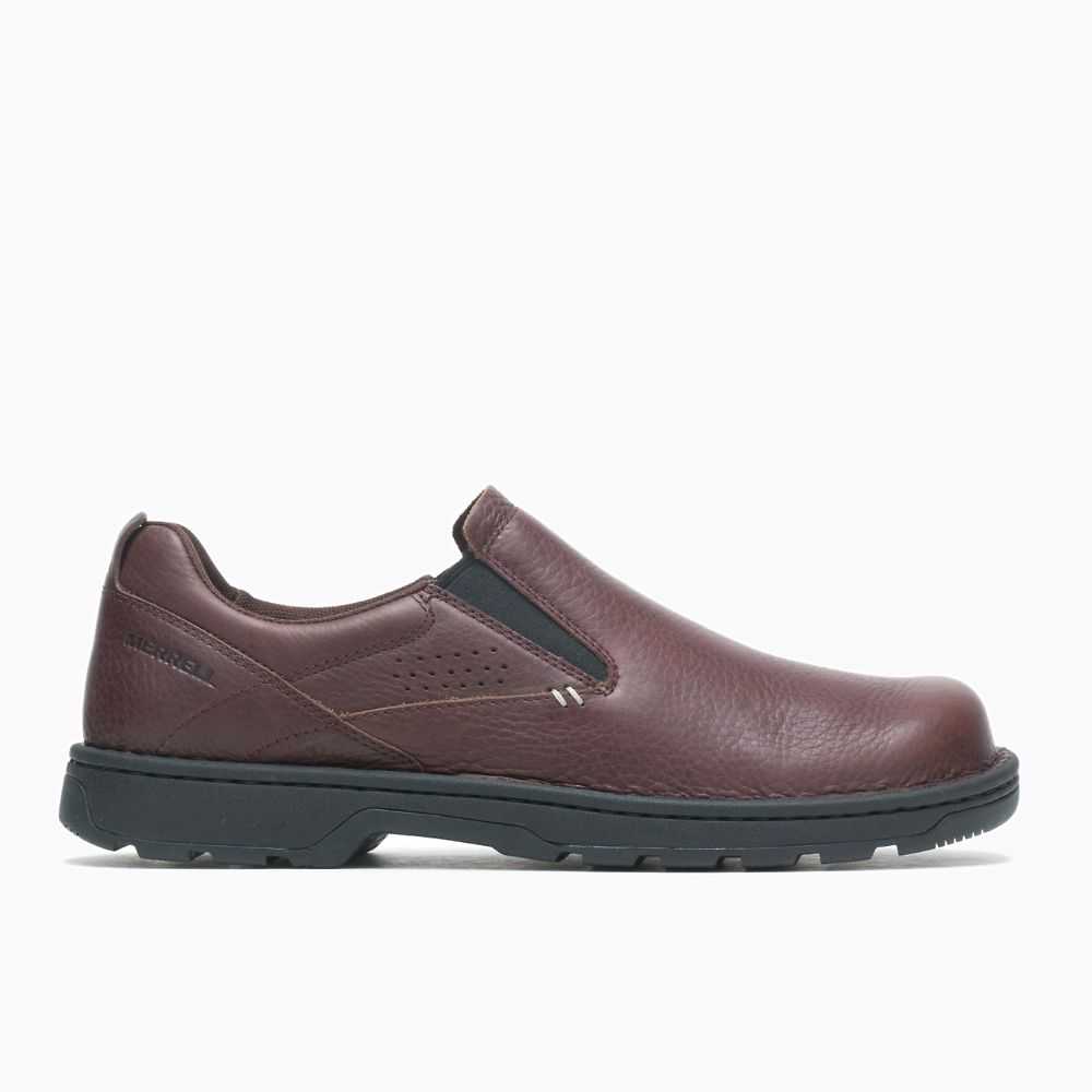 Men's Merrell World Legend 2 Moc Slip On Shoes Chocolate | Israel-612843