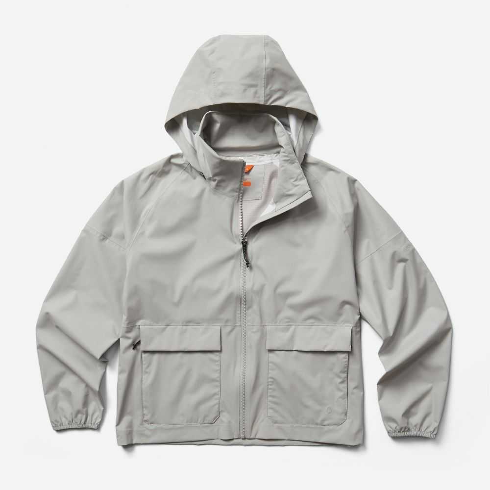 Women's Merrell Alpine Rain Jackets Silver | Israel-8796431