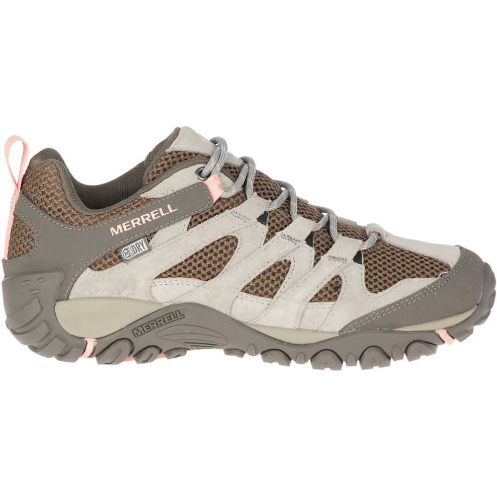 Women's Merrell Alverstone Waterproof Hiking Shoes Grey | Israel-837146