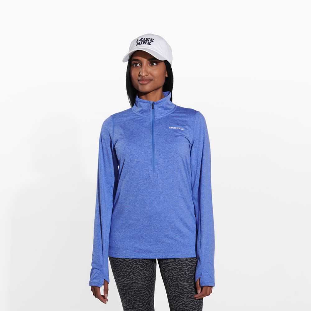 Women's Merrell BetaTherm Sweatshirts Blue | Israel-1367048