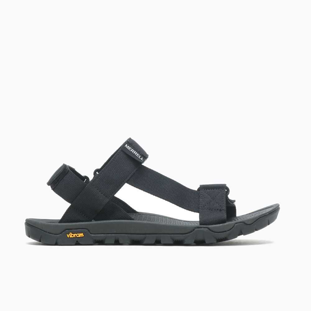 Women's Merrell Breakwater Strap Sandals Black | Israel-721863