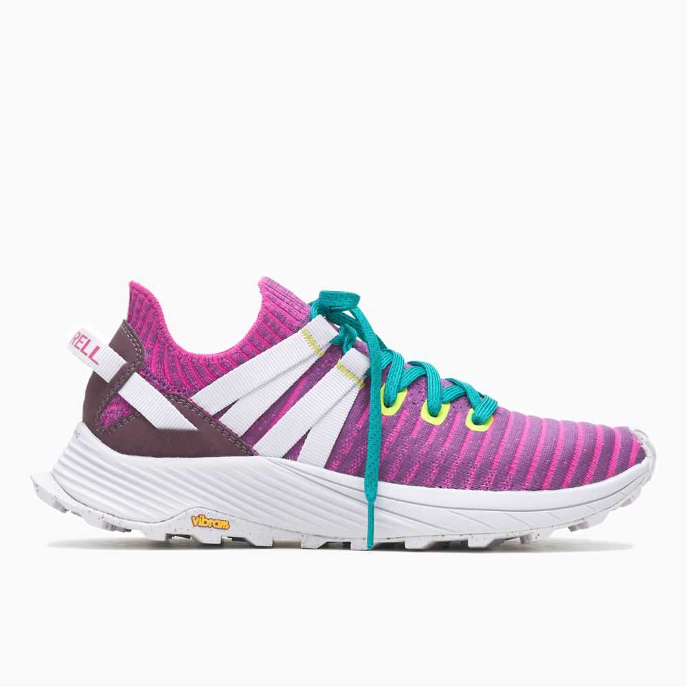 Women's Merrell Embark Lace Sneakers Fuchsia | Israel-827403