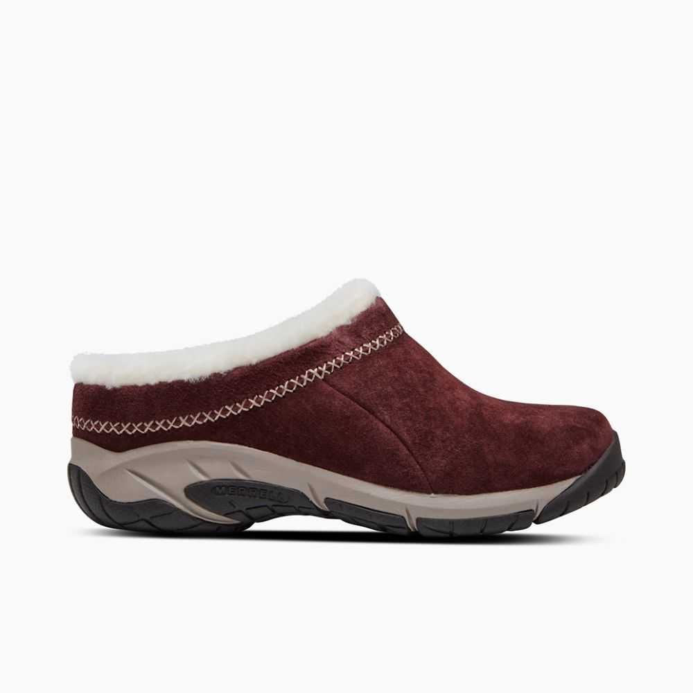 Women's Merrell Encore Ice 4 Slip On Shoes Burgundy | Israel-613982