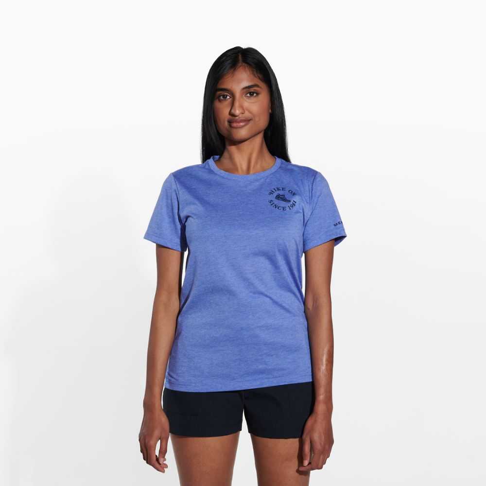 Women's Merrell Hike T Shirts Blue | Israel-749326