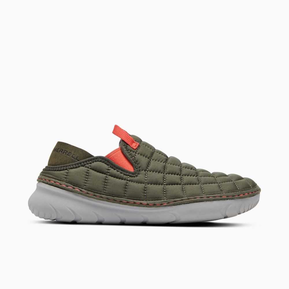 Women's Merrell Hut Moc Sneakers Olive | Israel-7649203