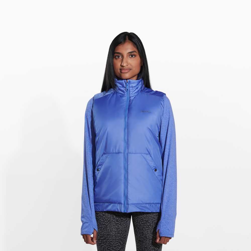 Women's Merrell Insulated Rain Jackets Blue | Israel-9320146