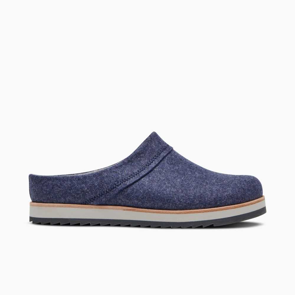 Women's Merrell Juno Clog Wool Casual Shoes Navy | Israel-610927