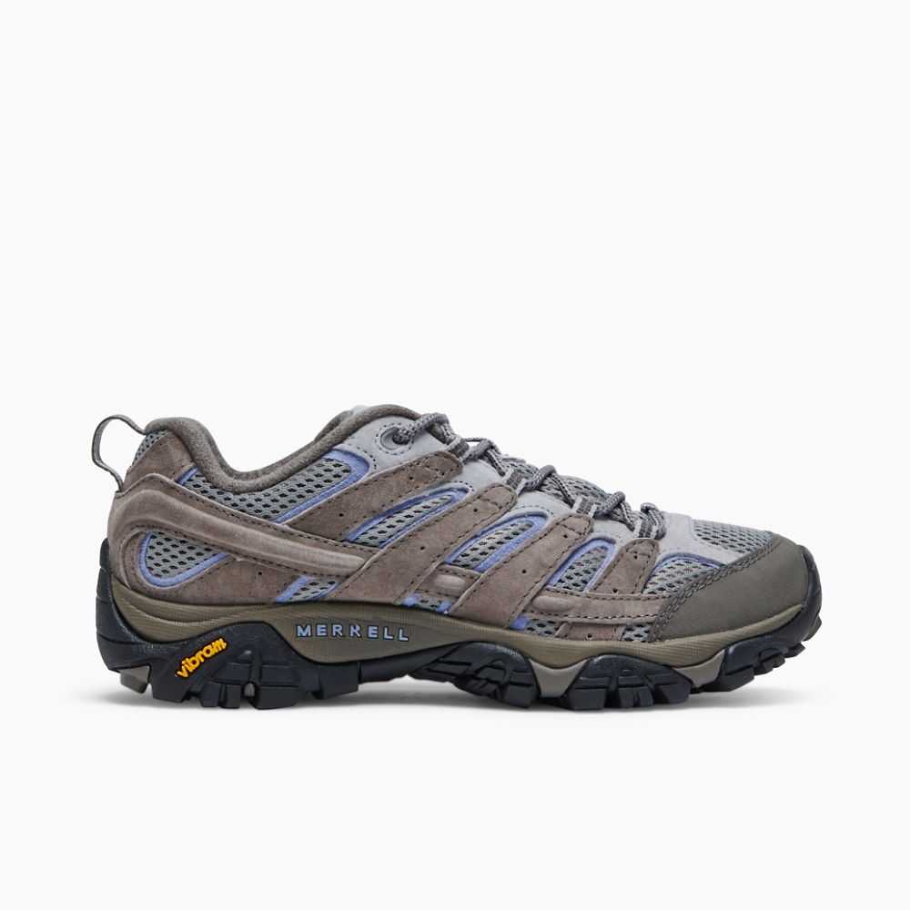 Women's Merrell Moab 2 Ventilator Hiking Shoes White/Blue | Israel-619340