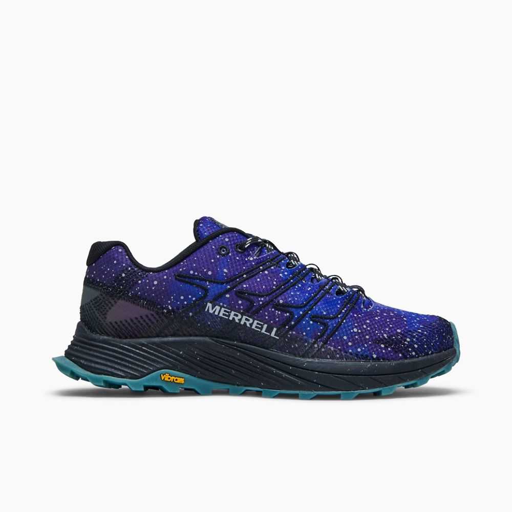 Women's Merrell Moab Flight Night Sky Trail Running Shoes Dark Blue/Black | Israel-630891