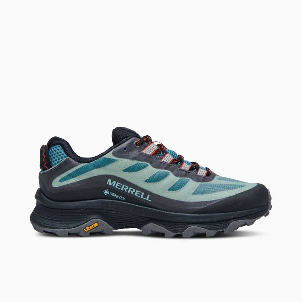 Women's Merrell Moab Speed GORE-TEX® Hiking Shoes Turquoise | Israel-612738