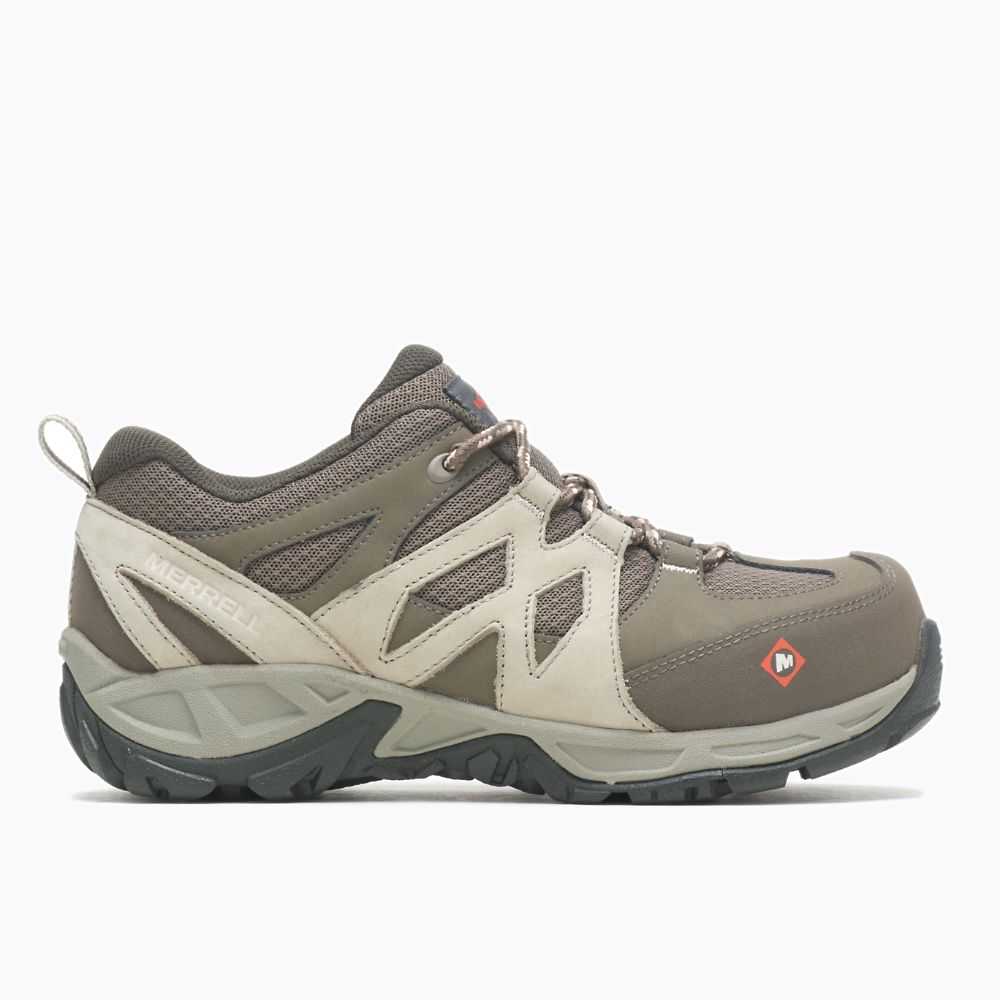 Women's Merrell Siren Alloy Toe Work Shoes Grey | Israel-932410