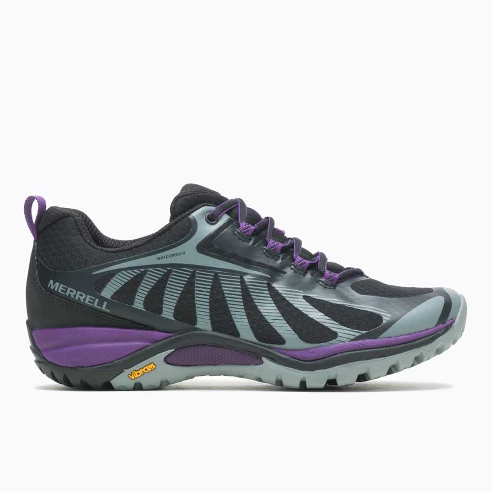 Women's Merrell Siren Edge 3 Waterproof Walking Shoes Black | Israel-1294761