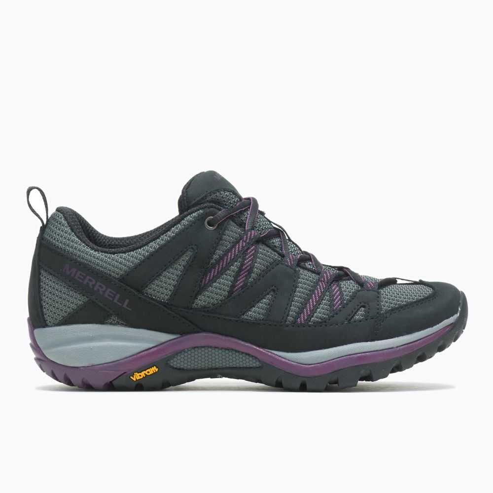 Women's Merrell Siren Sport 3 Wide Width Hiking Shoes Black | Israel-6043782